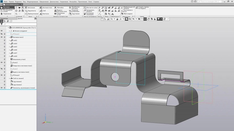 Компас 3d развертка листового тела в чертеже