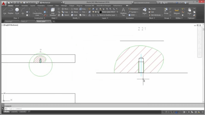 С чего начинается выпуск модели autocad