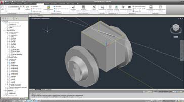 Параметрическая модель ротаметра, выполненная в AutoCAD MEP