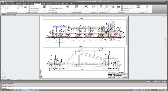 Сечения, выполненные в AutoCAD MEP